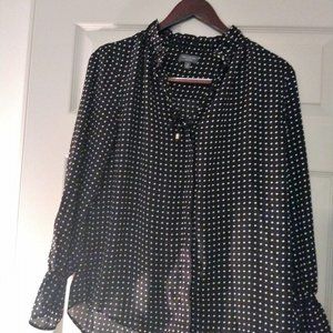 The Limited Collection long-sleeve blouse with detailed neckline